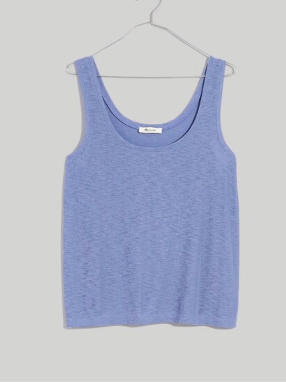 Madewell Plus Size 3X Eastover Tank Blue Soft Twilight